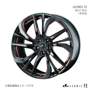 【18インチ 5H114.3 8.0J +42】ホイール 1本単品 インプレッサWRX STI GRB・GRF・GVB・GVF(4ポットキャリパー) LEONIS TE BKMC 0038782