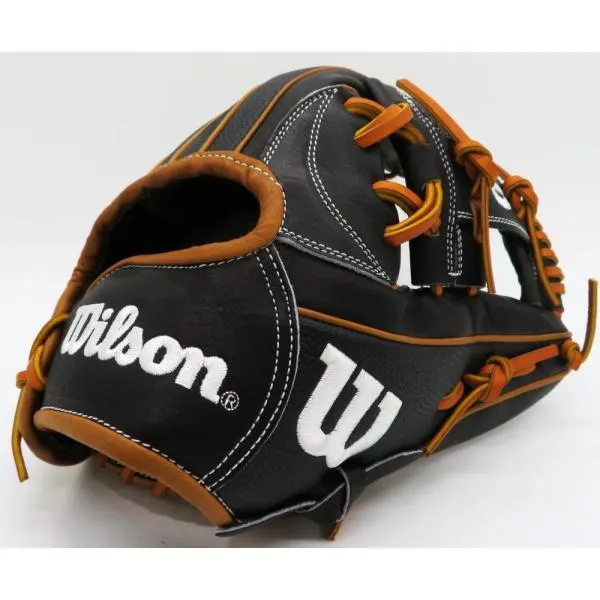 軟式グラブ ウイルソン Wilson ワナビーヒーロー Wannabe Hero DUAL 内野手用 1723型 WBW103810 RHL1723H グラブサイズ 11.75インチ ブラック スーパースキン