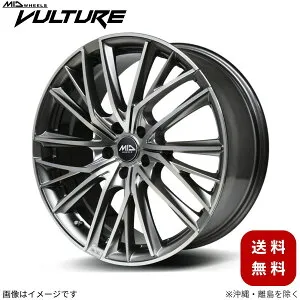 アルミホイール クラウン 220系/AZSH20系 トヨタ 【18×8.0J 5-114.3 INSET42 ハイパーシルバーポリッシュ】 マルカ MID ヴァルチャー 1本 18インチ 5穴 インセット42