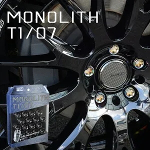 レジェンド/KB1,KB2専用 ホイールナット Kics モノリス 貫通タイプ 日本製 M14×P1.5 グロリアスブラック 高防犯 20個 【MN04GK】適合確認済み