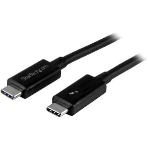 ■StarTech Thunderbolt 3 ケーブル/1m/USB-C, DP互換/20Gbps/ブラック〔品番:TBLT3MM1M〕【5043023:0】[法人・事業所限定][外直送元][店頭受取不可]