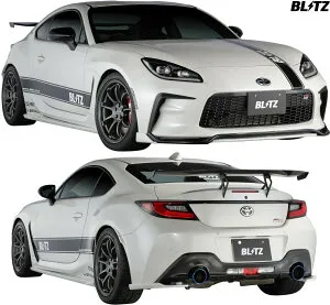 【M’s】 トヨタ GR86 ZN8 前期 (2021y-) BLITZ AERO SPEED R-Concept フルエアロ 3点 ／／ ブリッツ FRP 未塗装 エアロ パーツ セット フルキット エアロキット カスタム ドレスアップ エクステリア 外装 部