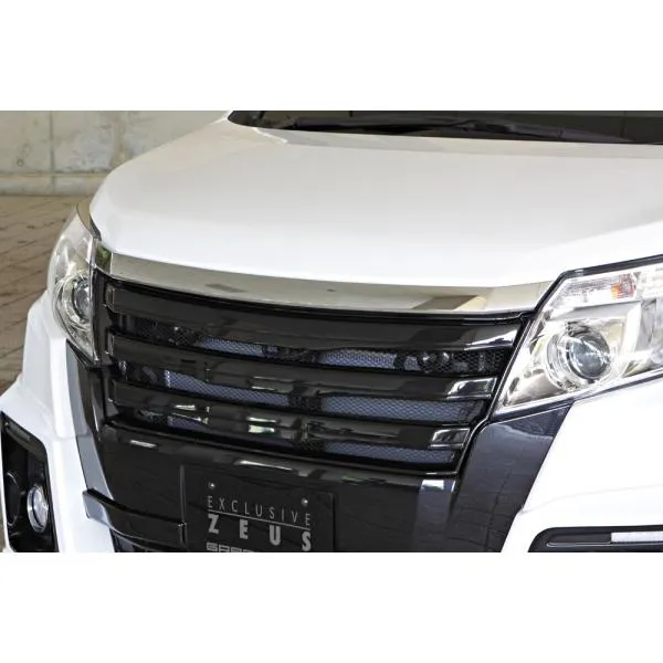 M'z SPEED フロントグリル 未塗装 FRP ノア ZWR80W H28.1～H29.7 ハイブリッドSi MC前 グレースライン 3173