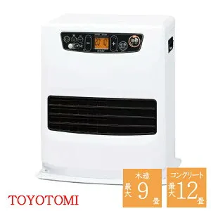 トヨトミ 石油ファンヒーター LC-S33P-W ［ TOYOTOMI 人感センサー 暖房機器 灯油 消臭 白 木造9畳 コンクリート12畳 コンパクト シンプル］