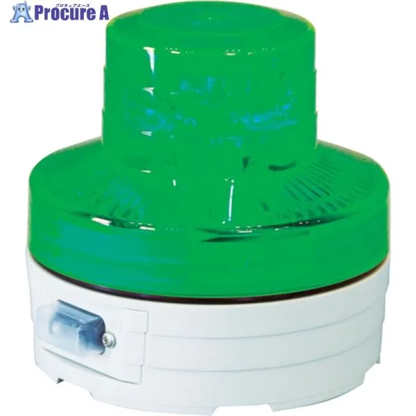 NICHIDO 電池式LED回転灯ニコUFO 夜間自動点灯タイプ 緑 ▼368-6515 NU-BG 1個