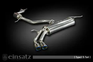 einsatz マフラー s-622 Type3 Tail チタンフェイス VOLKS WAGEN ゴルフトゥーランVI DBA-1TCAV 1.4_ターボ+スーパーチャージャー CAV FF 11/1～12/11 7AT [TSI ハイライン / TSIトレンドライン] 個人宅配送不可 北海