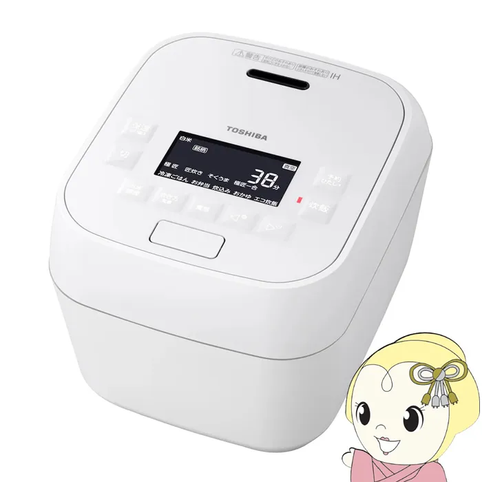 炊飯器 東芝 TOSHIBA 真空圧力IHジャー炊飯器 炎匠炊き 3.5合炊き グランホワイト RC-6MGX-W/srm