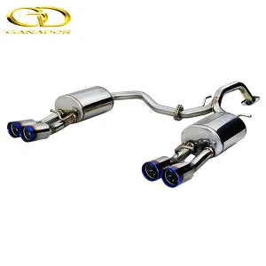 GANADOR マフラー Vertex 4WD/SUV カローラクロス ハイブリッド 2WD(後期) 6AA-ZVG13 R5/10-R7/4 2ZR-FXE 2WD [Z / S / G] 左右4本出し ブルー発色 個人宅配送不可 沖縄・離島は要確認