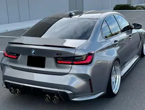 BMW G20 320i 320d 330i 330e M340 xDrive SE Mスポーツ 3シリーズ G80 M3 コンペティション M xDrive トランクパッケージ セダン カーボンルック トランクスポイラー リアスポイラー リア ウイング スポイラ