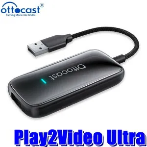 【正規品】CA515T ottocast オットキャスト Play2Video Ultra プレイトゥビデオ ウルトラ ワイヤレスアダプター AppleCarPlay/Android auto対応