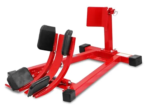 ツールズアイランド(Toolsisland) バイクスタンド フロント パッドプラス 15~21インチ タイヤ幅80~120mm フロントホイールクランプ 簡易説明書付 レッド 赤 耐荷重680kg TD7021A-R