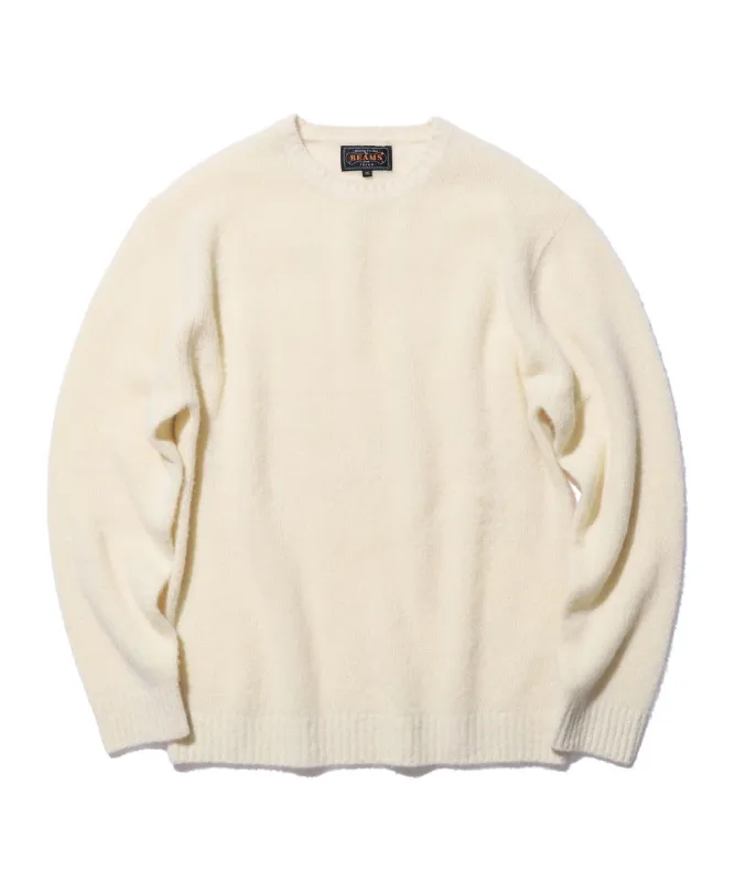 Crew Cashmere*Silk 7G トップス MEN WHITE XL
