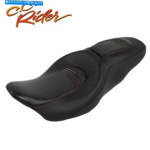 Seats C.C.ライダードライバー+ハーレーツーリングロードキンググライドに適した乗客シート09-22 C.C. RIDER Driver+Passenger Seat Fit For Harley Touring Road King Glide 09-22【並行輸入品】