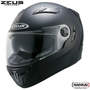 【P10倍! (要エントリー)＋クーポン】 ZEUS HELMET ゼウスヘルメット バイク用 フルフェイスヘルメット マットブラック NAZ-105 南海部品