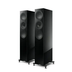 KEF トールボーイ型スピーカー（グロス・ブラック）【ペア】 R7-META-BLACK KEF