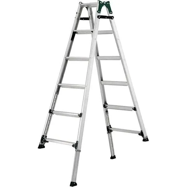※法人専用品※アルインコ 伸縮脚付きはしご兼用脚立(踏ざん幅60mm・各脚441mm伸縮) PRT210FX 1