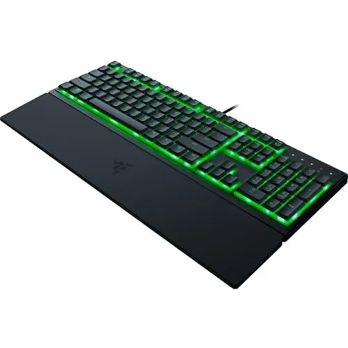 Razer Ornata V3 X Gaming Keyboard: Low-Profile Keys - Silent Membrane Switches - Spill Resistant - Chroma RGB Lighting - Ergonom