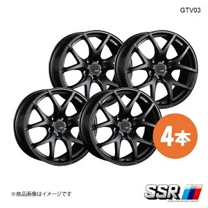 【18インチ 4H100 7.5J +53】ホイール 4本 CR-Z ZF1 2WD/NA GTV03 SSR エスエスアール フラットブラック