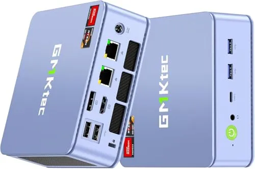 GMKtec M5 Ultra ゲーミングミニPC AMD Ryzen 7 7730U（7430U／5825U アップグレード版） 16GB RAM 512GB SSD デュアル2.5GbE LAN 搭載 デスクトップPC 3画面8K Wi-Fi 6E U