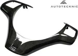 【M's】E90 E91 E92 E93 3シリーズ / E82 1シリーズ (2006y-2007y) AUTO TECKNIC カーボン ステアリング トリム (スポーツステアリング装備車用) BMW オートテクニック ハンドル 社外 パーツ 部品 改造 カスタ