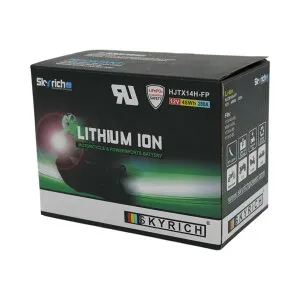 Skyrich バイク リチウムイオンバッテリー YTX12-BS YTX14-BS 互換 HJTX14H-FP 正規品 スカイリッチ GSX1300Rハヤブサ ニンジャ400R ゼファー400 スカイウェイブ650