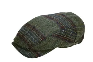 紳士 帽子 Wigensヴィゲンズ 1866年創業MAGEEマギー社生地使用 老舗 ブランド メンズ ハンチング 57cm～63cm M～4L XL XXL 3L キング ビッグサイズ チェック グリーン ミドリ インポート 厚手 防寒 男性