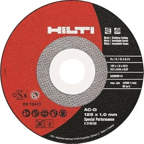 HILTI (ヒルティ) セツダントイシ AC-D 125x1.0x22.23 SP 10枚 2145130