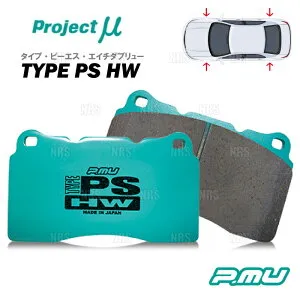 Project μ プロジェクトミュー TYPE-PS HW (前後セット) FJクルーザー GSJ15W 10/12～18/1 (F108/R197-PSHW