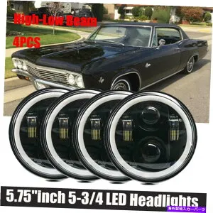 USヘッドライト 4×90Wドット5-3 / 4 5.75 LED HI / LO DRLヘッドライトがシボレーカプライス1966-1976にフィット 4x 90W DOT 5-3/4 5.75 LED Hi/Lo DRL Headlights Fit for Chevy Caprice 1966-1976【並行輸入品】