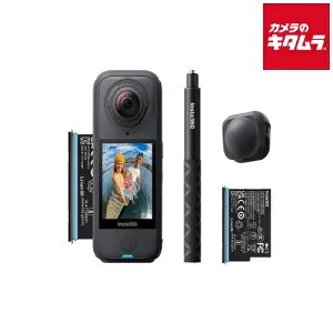 Insta360 X4 Air Starter Bundle Graphite Black（CINSAAFA-SE03） ビデオカメラ 4K 小型 高画質 ウェアラブル 全天球360度カメラ