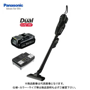 パナソニック Panasonic 工事用 充電コードレスクリーナー ブラック Dual 14.4V (5.0Ah電池1個付) EZ37A3LJ1F-B