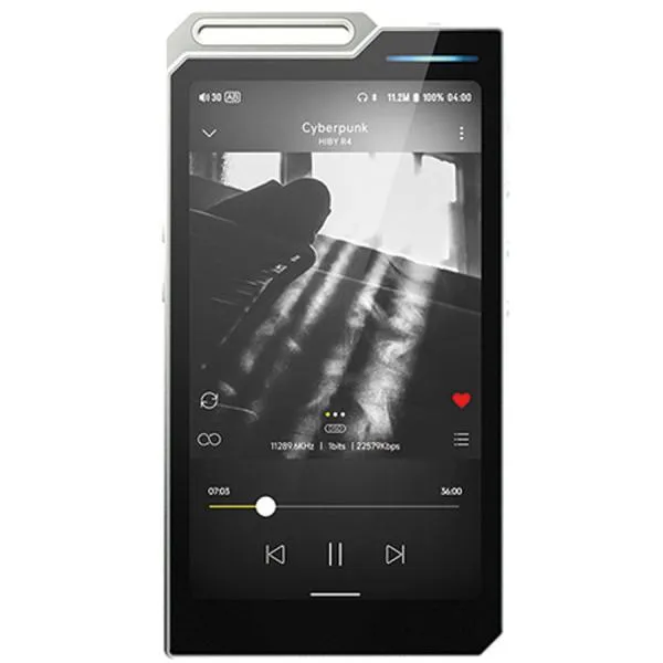 HiBy デジタルオーディオプレイヤー 32GBメモリ内蔵+外部メモリ対応(シルバー) HiBy Music R4-SILVER 返品種別A