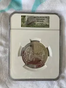 2011 アメリカ ザ ビューティフル ATB チカソー 5 オンス 5 オンスシルバー NGC MS 69 DPL
