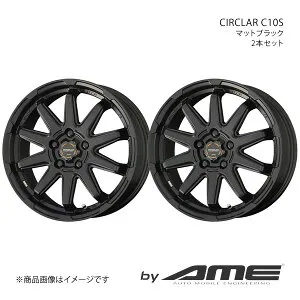 CIRCLAR C10S アルミホイール2本セット スイフトスポーツ ZC32S(2010/9～2016/12)【17×7.0J 5-114.3 +48 マットブラック】 共豊