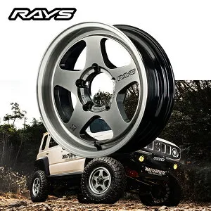 スズキ SUZUKI ジムニー ノマド JIMNY NOMADE JC74W 【送料無料・4本セット】RAYS レイズ ホイール GRAM LIGHTS 57FR-X 16x6.0J ET-5 5H139.7 グレイスシルバー/リムDC(QAZ)