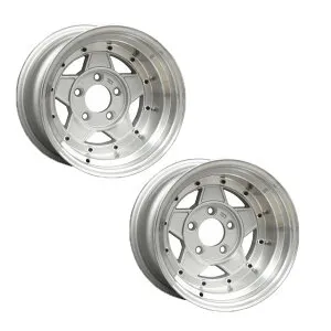 【ポイント10倍】復刻版 フォーカス レーシングファイブ 2本セット 14インチ 9.0J -25 1490 114-5H シルバー 旧車 軽自動車 ツライチ 深リム 軽トラ FOCUS5-25490LSSET2