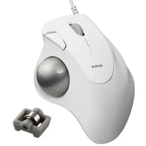 エレコム 有線 トラックボールマウス IST ベアリング支持 親指操作 36mmボール 5ボタン Windows Mac Chromebook ホワイト M-IT11URWH