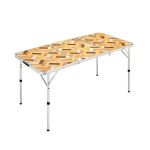 【配送不可｜店頭受取限定】 コールマン ナチュラルパズルテーブル 150 2205811 Coleman アウトドアテーブル 折りたたみ式 机 高さ調節 キャンプ