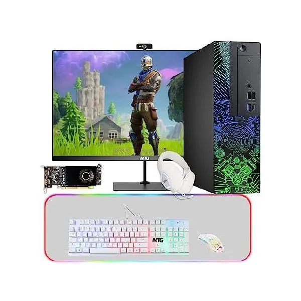 Lumos 8 Gaming Desktop PC, Intel Core i5 7th Gen, 16GB RAM, 2TB HDD, AMD RX 550 4GB GDDR5 Graphics Card, 22 Inch 75hz Monitor, PCI-E Bluetoot_並行輸入