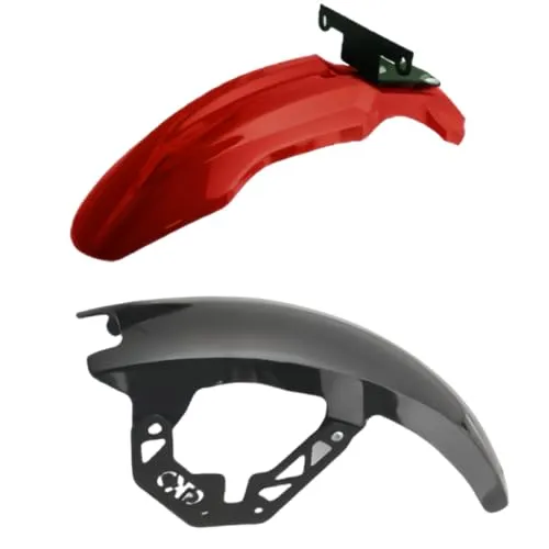 【Aobexalt】「ホンダ クロスカブ CC110 (For cross cub) 2020年~」に対応 フマッドガード スプラッシュガード 泥除け フロントフェンダーブラケット オートバイ (レッドx1、ブラックx1)