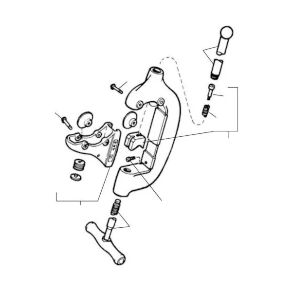 RIDGID リジッド D-581-X スクリューハンドル 44-S用 33515