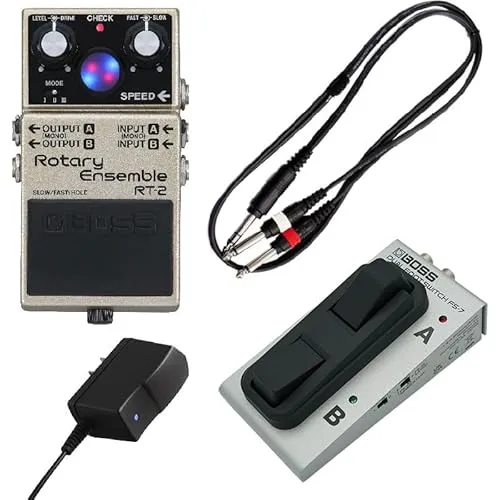 BOSS ボス RT-2 Rotary Ensemble + FS-7 Dual Footswitch + PSA-100S2 純正アダプター Set ロータリー エフェクター フットスイッチ セット