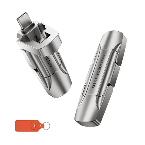 MOVE SPEED SSD 外付け 128/256/512GB/1TB/2TB スティック型 USB 3.2 Gen2 Type-A/Type-C両対応 金属筐体 Win/Mac PS5/PS4 iPhone15/16/17シリーズ対応 ポータブルSSD