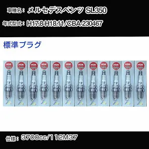 メルセデスベンツ SL350 スパークプラグ NGK CBA-230467 平成17年8月-平成18年11月 標準プラグ PFR5R-11 【H04006】