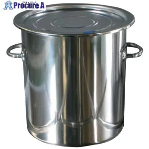 SUGICO 18-8テーパー型食品コンテナ(蓋付) 12L SH-6712 1個 ■▼704-8886 【送料都度見積】