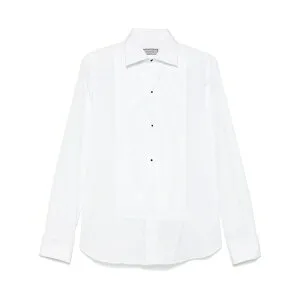 カナーリ メンズ シャツ トップス Tuxedo shirt White