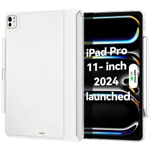 Matekxy iPad Pro 11インチ ケース M4 2024専用 マジックキーボードに対応 Magic Keyboard/Smart Keyboard Folioに対応 Apple Pencilホルダー付き マグネット付き 磁気吸着 薄型軽量 革(キーボードなし/Magic Keyboard