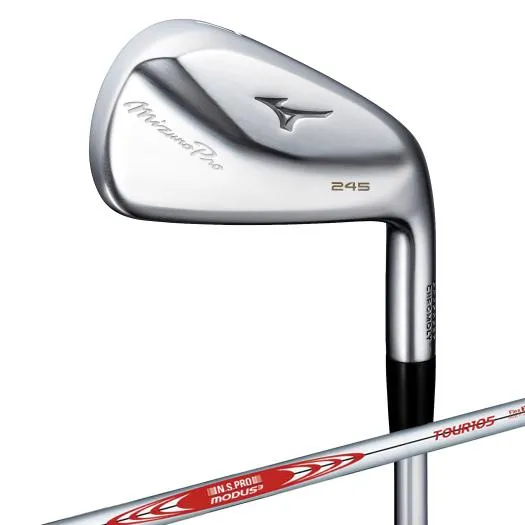 MIZUNO SHOP [ミズノ公式オンラインショップ] Mizuno Pro 245 アイアン 6本組(No.5～9、PW)(N.S.PRO MODUS3 TOUR105 スチールシャフト付) ユニセックス 5KJXS33306