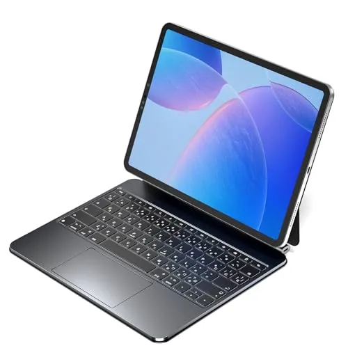 Bettdow 【新型自動チャージ】 マジックキーボード 2025 iPad Air7 13inch(M3)&2024 Air6(M2) 13inch対応スマートキーボードケース 単独充電不要 iPad Pro 12.9inch第3/4/5/6世代通用 ト