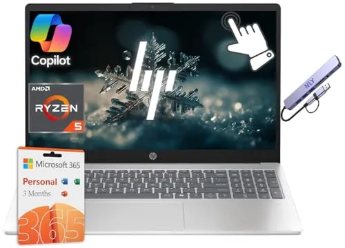 HP 15.6インチビジネス&学生用ノートパソコン。Microsoft Office 365、Intelクアッドコアプロセッサー、Windows 11ノートパソコン32GB RAM 640GBストレージ(128GB UFS+512GBドッキングセット)、テ